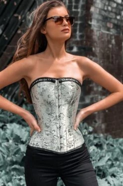 Instant Shape Victorian Olive Green Corset -Corset Story A3034 website 5