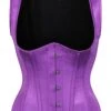 Purple High Back Underbust Corset With Straps
