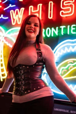 Black Leather Look PU Underbust With Halter Strap 20 Black Leather Look PU Underbust With Halter Strap -Corset Story A3506 Customerpic Jun2021 478e460a c07e 4cec ae22 c2759e6f7866