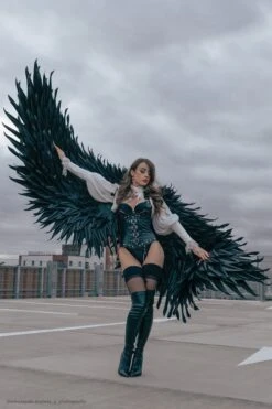 Black Leather Look PU Underbust With Halter Strap 18 Black Leather Look PU Underbust With Halter Strap -Corset Story A3506 ankazapala sylwia g photography 6