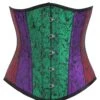 Multicoloured Brocade Underbust Corset