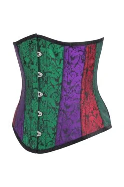 Multicoloured Brocade Underbust Corset -Corset Story BC 0253