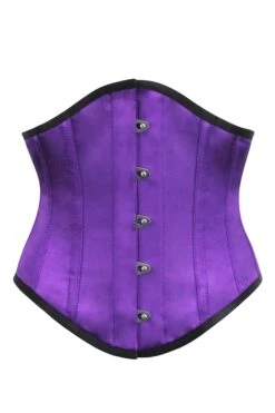 Purple Satin Waspie Underbust