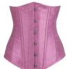 Longline Pink Satin Underbust Corset