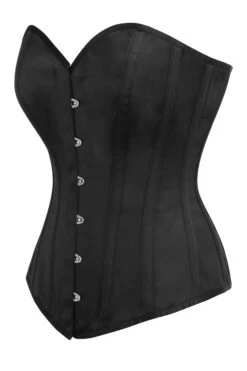 Black Matte Satin Overbust -Corset Story BC 0523