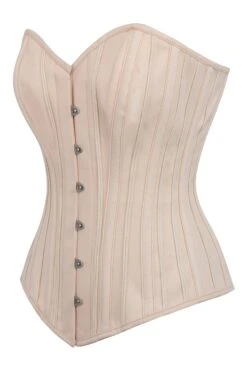 Beige Cotton Overbust Corset -Corset Story BC 0583