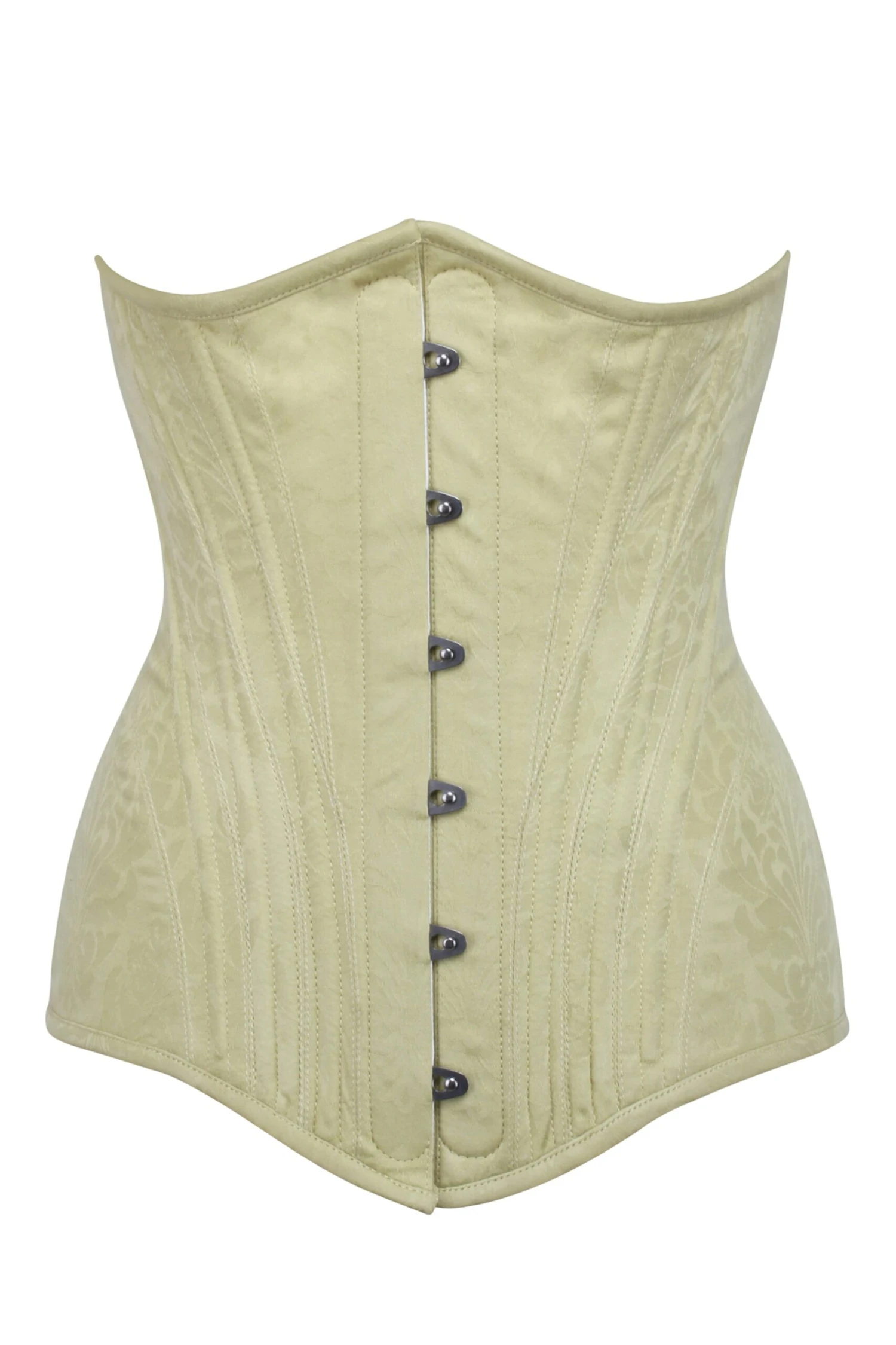 Pastel Brocade Longline Underbust Corset With Hip Panels 1 Pastel Brocade Longline Underbust Corset With Hip Panels