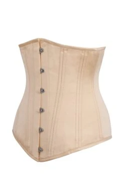 Beige Satin Longline Underbust Corset -Corset Story BC 0623