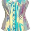 Iridescent PVC Overbust Corset