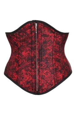 Zip Front Red & Black Waspie