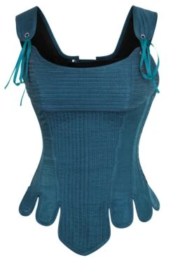 Historically Inspired Overbust Corset In Blue