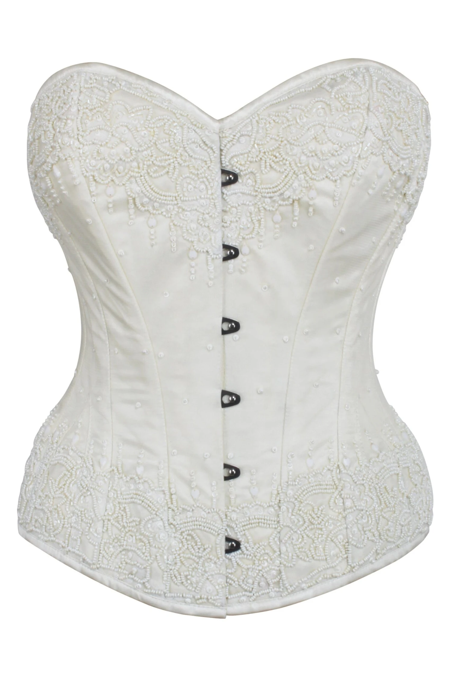 Ivory Satin Couture Corset 1 Ivory Satin Couture Corset