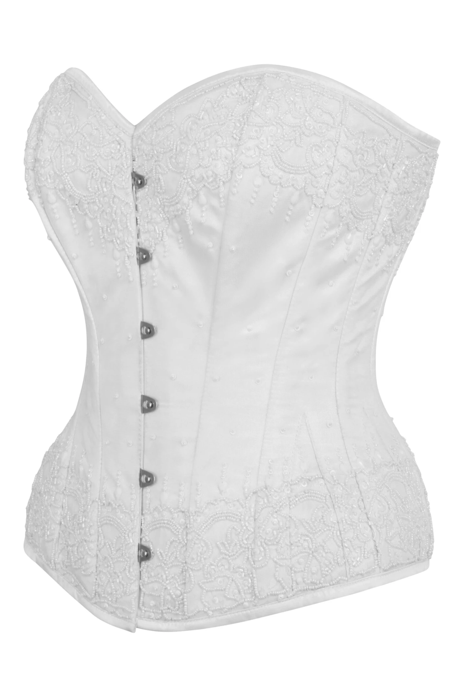White Satin Couture Corset 3 White Satin Couture Corset - Image 3