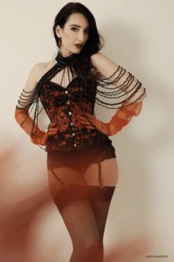 Beautiful Red Couture Corset -Corset Story C18 estrangeemilie 2