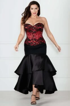 Beautiful Red Couture Corset -Corset Story C18 1