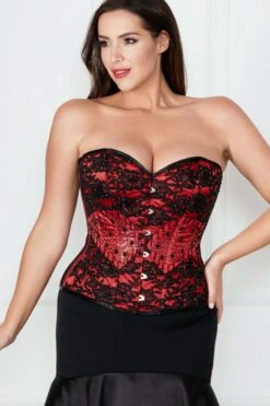Beautiful Red Couture Corset -Corset Story C18 3