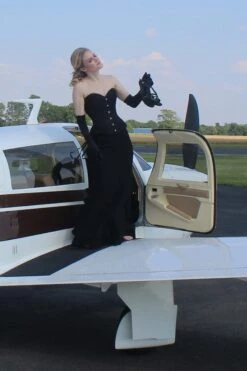 Black Satin Couture Corset -Corset Story C51 website 3