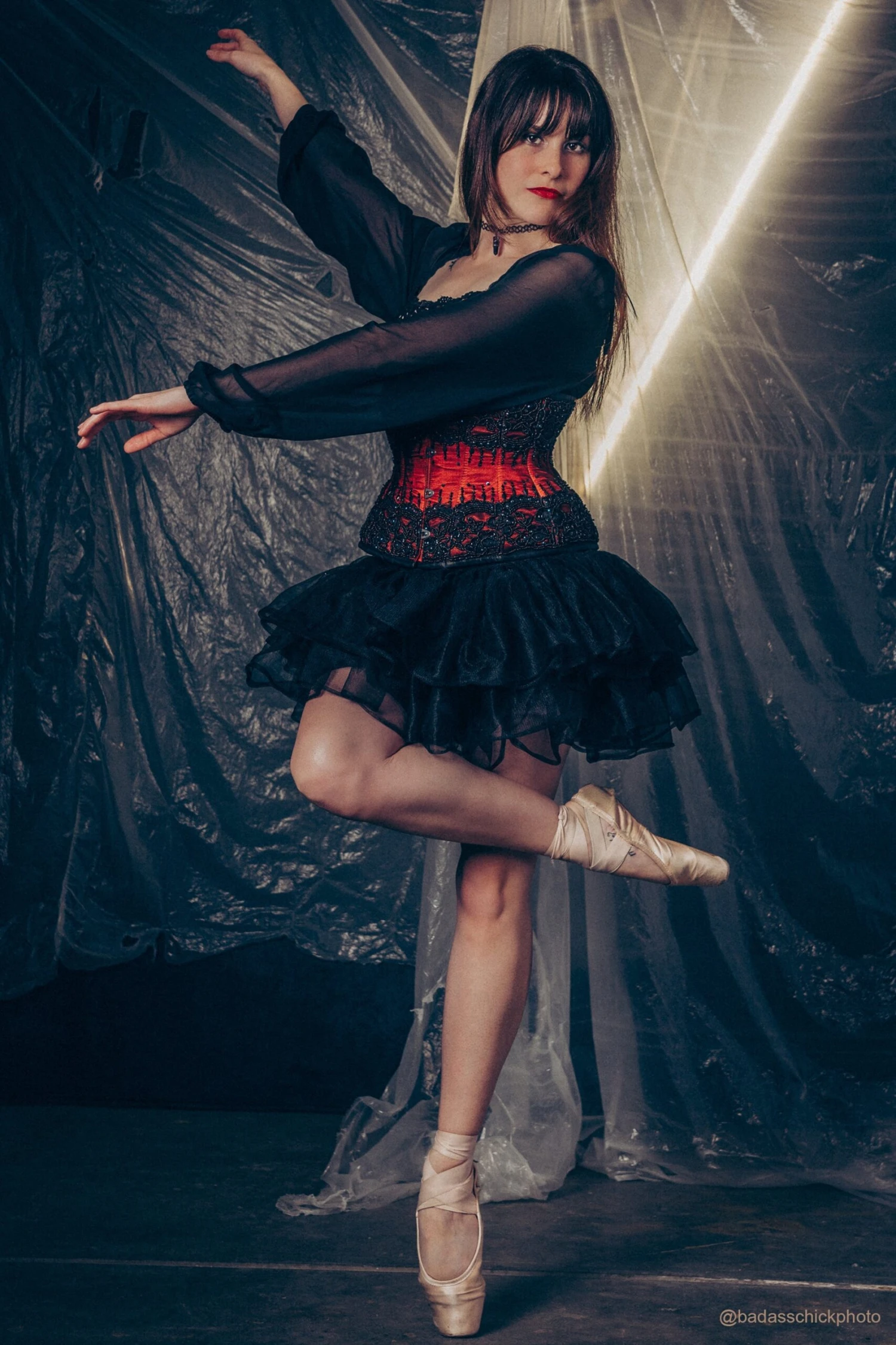 BURGUNDY COUTURE WASPIE CORSET 6 BURGUNDY COUTURE WASPIE CORSET - Image 6