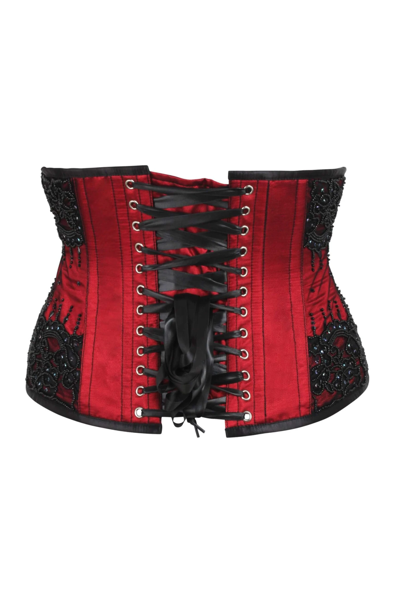 BURGUNDY COUTURE WASPIE CORSET 3 BURGUNDY COUTURE WASPIE CORSET - Image 3