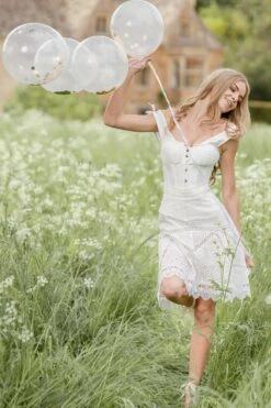 White Cotton Embroidery Anglaise Overbust With Gathered Bust 22 White Cotton Embroidery Anglaise Overbust With Gathered Bust -Corset Story CSFT052 2