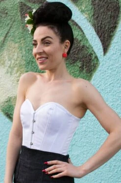 Instant Shape White Satin Overbust 25 Instant Shape White Satin Overbust -Corset Story CSFT068 September 2020 website 1