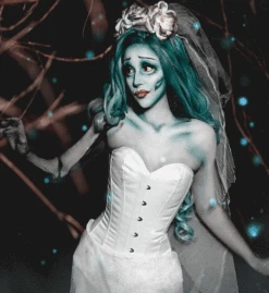 Instant Shape White Satin Overbust - Longline -Corset Story CSFT070 mua halloweencopy