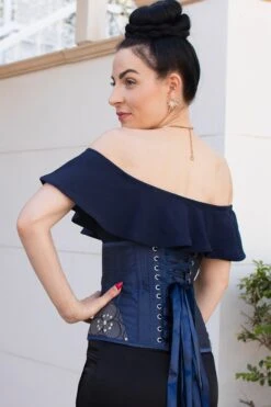 Midnight Blue Underbust With Shimmering Hip Panels 38 Midnight Blue Underbust With Shimmering Hip Panels -Corset Story CSFT087 September 2020 website 5 5e4fee2a 790c 4684 8131 e65a423e9065