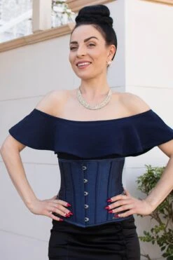 Midnight Blue Underbust With Shimmering Hip Panels 37 Midnight Blue Underbust With Shimmering Hip Panels -Corset Story CSFT087 September 2020 website 6 bc9559f1 275a 4a44 b151 cc8ada9a3df1