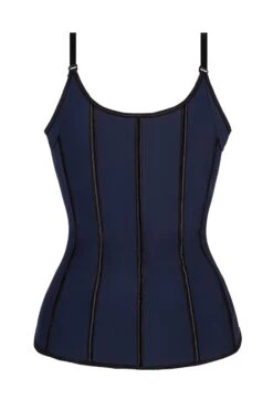 Corset Story Navy Latex Underbust Corset With Adjustable Bra Straps 19 Corset Story Navy Latex Underbust Corset With Adjustable Bra Straps -Corset Story CSLT028 2