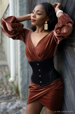 Black Underbust With Contrast Brocade Hip Panel And Curved Hem 34 Black Underbust With Contrast Brocade Hip Panel And Curved Hem -Corset Story CSWTVIC 001 July2020 FanPic 2 337aae29 79b7 4e8e 90b7 9cbb0bbd1ac7