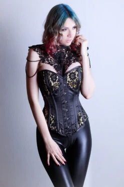 ReVamped Gothic Inspired Corset Top 26 ReVamped Gothic Inspired Corset Top -Corset Story CeleneNoxYoutubeFTS1022