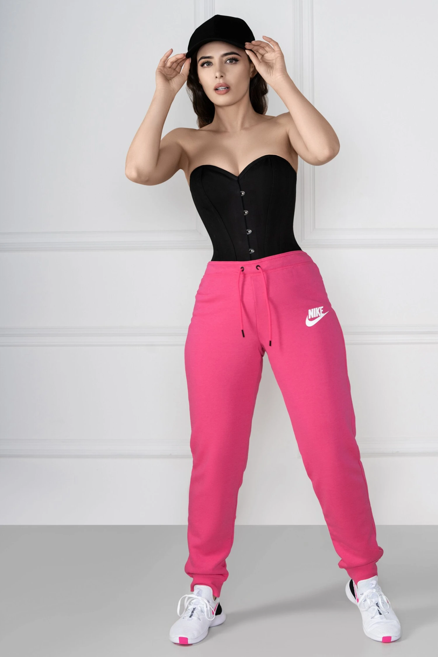 Black Cotton Twill Classic Overbust Waist Trainer With Hip Gores 7 Black Cotton Twill Classic Overbust Waist Trainer With Hip Gores - Image 7