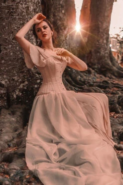 Pinky Beige Cotton Twill Classic Overbust Waist Trainer With Hip Gores -Corset Story EXP002 Customerpic June 3 8e12306e 6f97 459e 939a 85c34b32ca0b