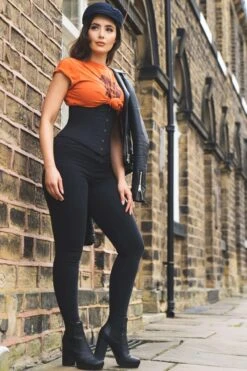 Black Cotton Expert Waist Training Waspie Corset 22 Black Cotton Expert Waist Training Waspie Corset -Corset Story EXP016 July2020 website 2