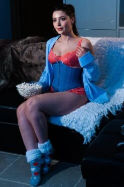 Denim Cotton Expert Waist Training Waspie Corset -Corset Story EXP017 December2020 website 3