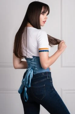 Denim Cotton Expert Waist Training Waspie Corset -Corset Story EXP017 3 92510e08 ab99 4b4a 845e 841ef409f8e0