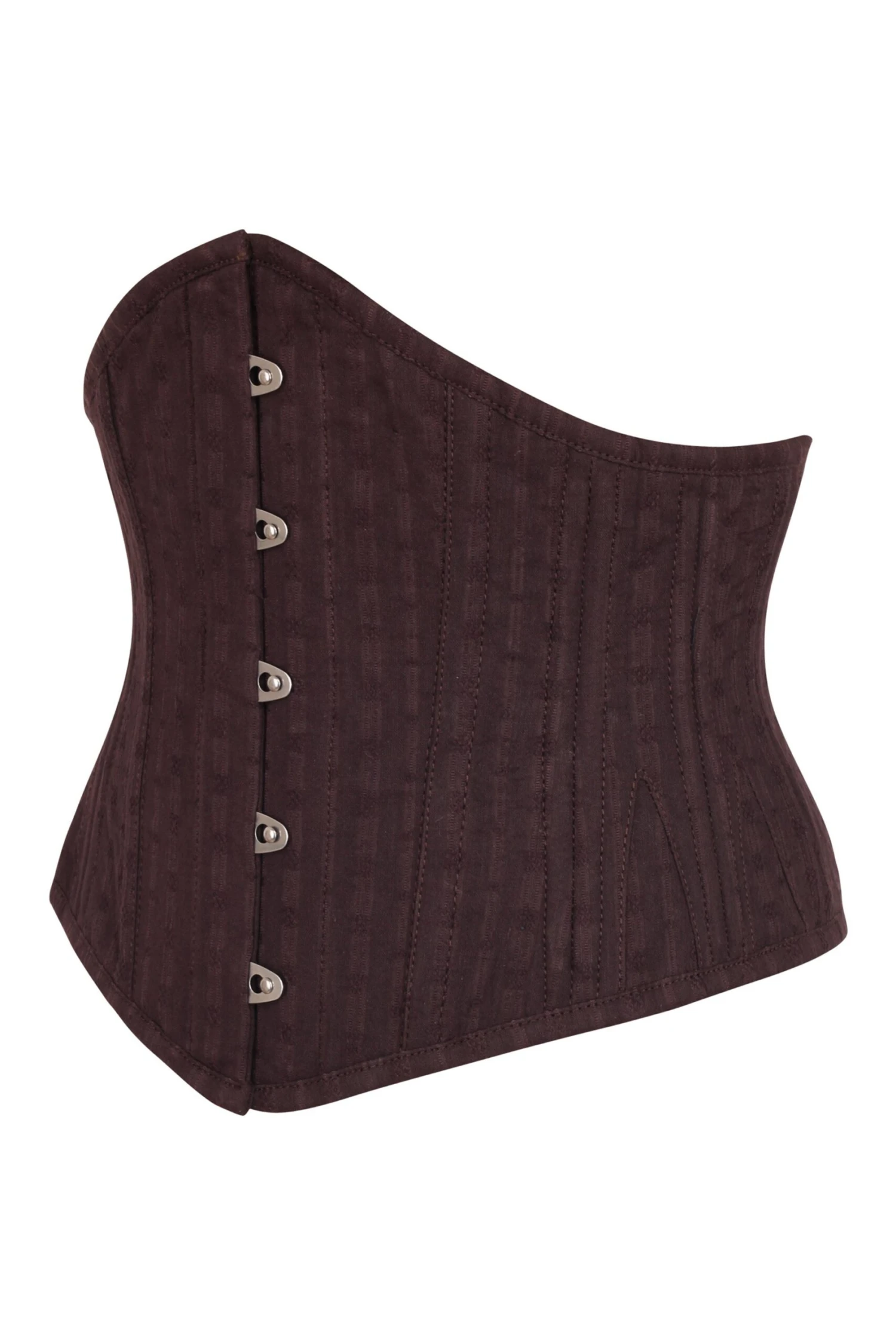 Expert Waist Training Cotton Waspie Corset In Espresso 3 Expert Waist Training Cotton Waspie Corset In Espresso - Image 3