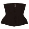 Cotton Black Waist Training Corset With Zip