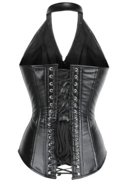 PVC Halterneck Steel Boned Overbust 15 PVC Halterneck Steel Boned Overbust -Corset Story EXS005 2