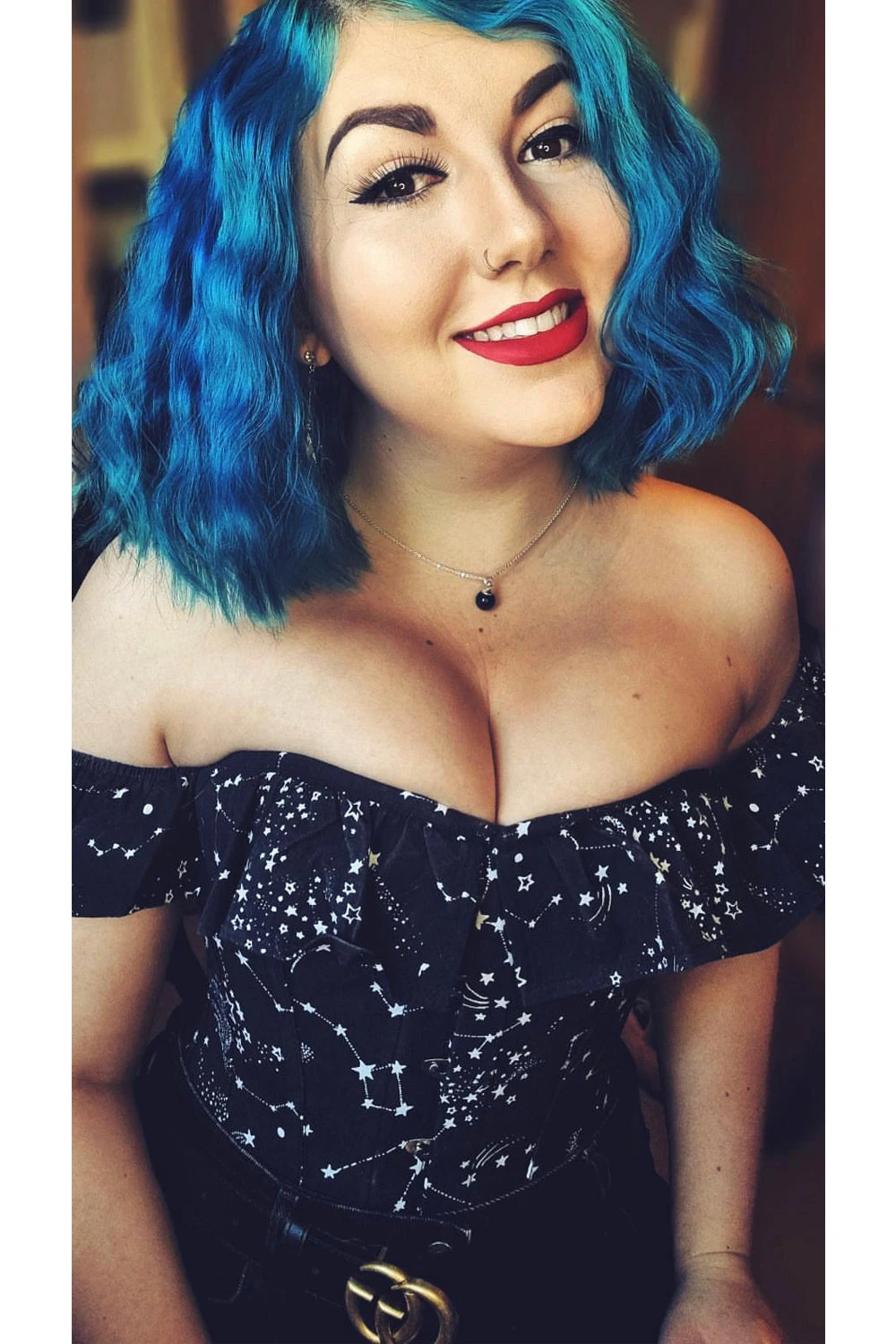 Cotton Astronomy Print Sleeved Corset Top 13 Cotton Astronomy Print Sleeved Corset Top - Image 13