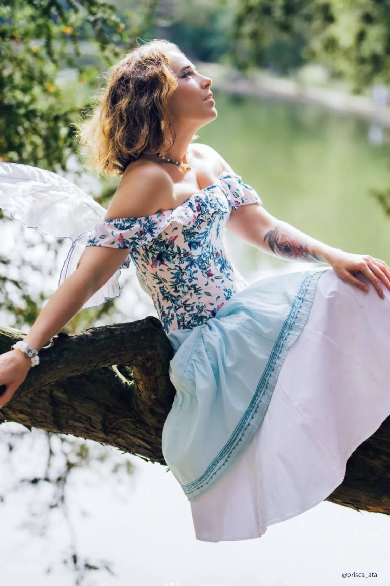 Birds Of Paradise Cold Shoulder Cotton Corset Top 3 Birds Of Paradise Cold Shoulder Cotton Corset Top - Image 3