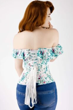 Birds Of Paradise Cold Shoulder Cotton Corset Top 24 Birds Of Paradise Cold Shoulder Cotton Corset Top -Corset Story FTS003 3 0431daeb d4c9 404b ab94 f69e2bf61223