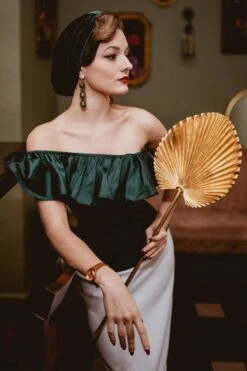 Off The Shoulder Emerald Green Corset Top 25 Off The Shoulder Emerald Green Corset Top -Corset Story FTS020 26 3 2021 3