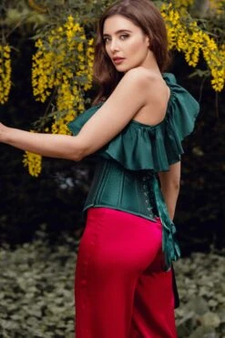 Off The Shoulder Emerald Green Corset Top 18 Off The Shoulder Emerald Green Corset Top -Corset Story FTS020 1 dd50e723 79bc 4dab 9cdb 14015bed8108