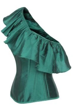 Off The Shoulder Emerald Green Corset Top 20 Off The Shoulder Emerald Green Corset Top -Corset Story FTS020 Side 3a5ec284 02ef 412d 847c 2b6db35e0006