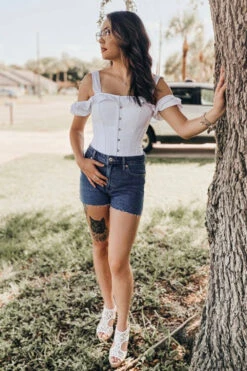 White Cotton Overbust With Sleeves And Shoulder Straps -Corset Story FTS022 Customerpic June2021 b0b416b3 19b1 4da9 a089 ba39e83b1f16