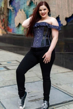 Astronomy Cotton Print Overbust With Mesh Panels And Sleeves 13 Astronomy Cotton Print Overbust With Mesh Panels And Sleeves -Corset Story FTS031 Customerpic June2021 1 88a921b1 213d 4924 a112 d322d8308b5e