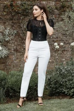 Instant Shape Black Mesh Corset With Semi-Sheer Sleeves 18 Instant Shape Black Mesh Corset With Semi-Sheer Sleeves -Corset Story FTS036 4 12a9fbfd c8fc 4541 938a 71d0e5c44743