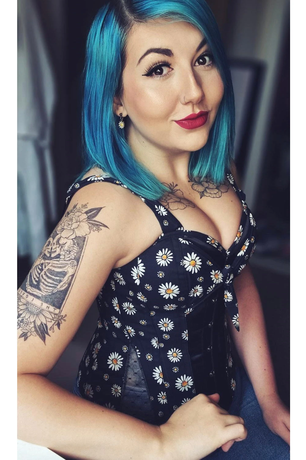 Vintage Styled Daisy Corset Overbust 14 Vintage Styled Daisy Corset Overbust - Image 14