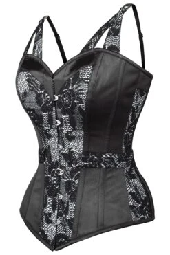 Gothic Inspired Corset Top With Shoulder Straps 5 Gothic Inspired Corset Top With Shoulder Straps -Corset Story FTS1043